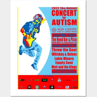 2022 15th Annual Concert for Autism Lead-Up at The Hood Posters and Art